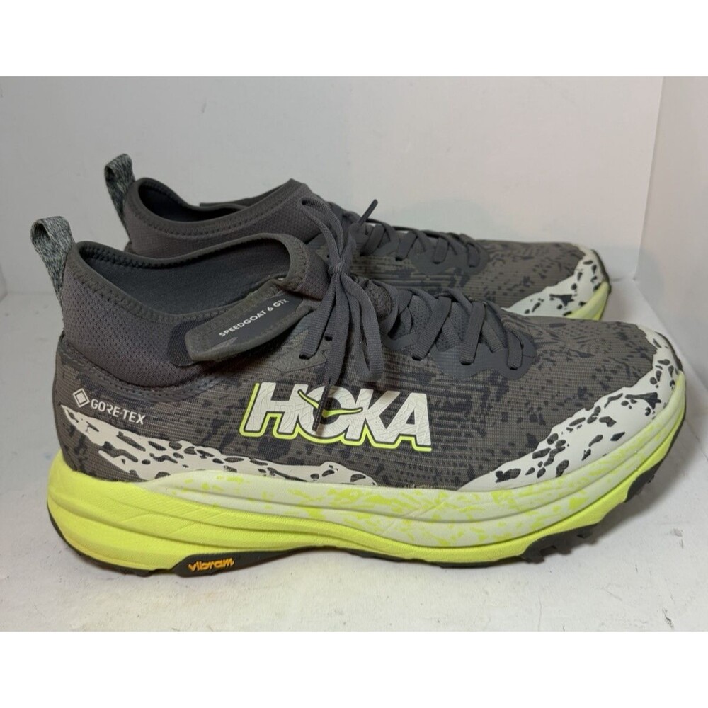 Hoka Shoes Mens 11.5 Speedgoat 6 Mid GTX Running Trail Sneakers Gore-Tex Hiking